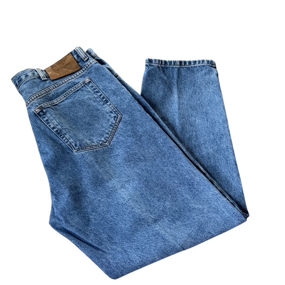Vintage Calvin Klein Jeans Mens 38x30 Easy Fit Double Stonewash Denim USA 90s - Picture 1 of 8